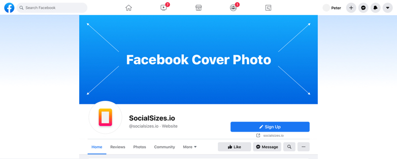 facebook profile template 2022