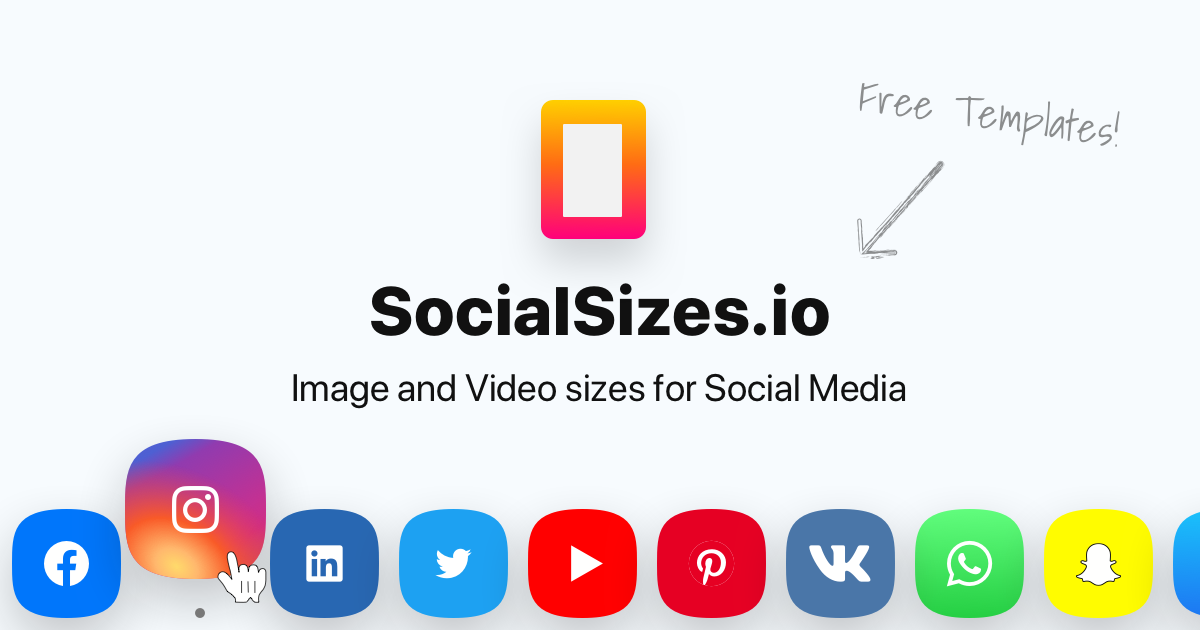 Social Media Sizes 2021 Templates Socialsizes Io