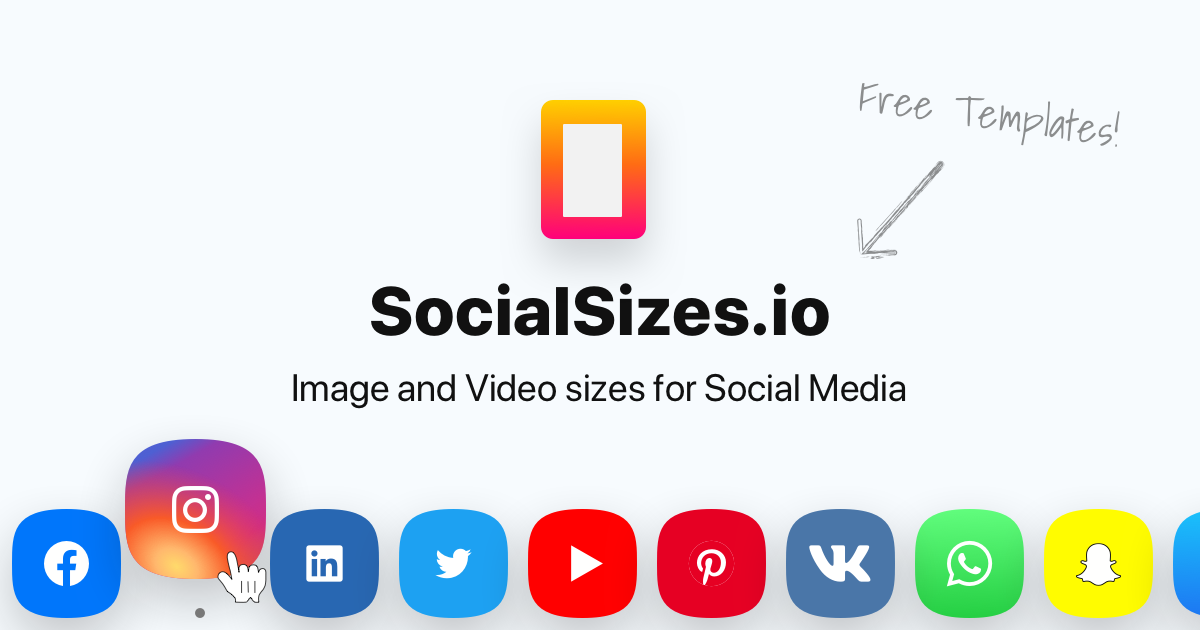 Social Media Sizes 2023 + Templates